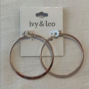 Gold hoop earrings